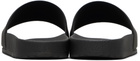 Hugo Black Logo Strap Pool Slides