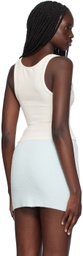 WARDROBE.NYC Off-White Crop Tank Top