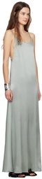 Ruohan Green Spaghetti Maxi Dress