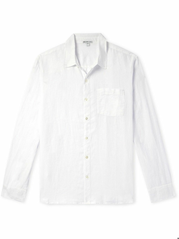 Photo: James Perse - Garment-Dyed Linen Shirt - White