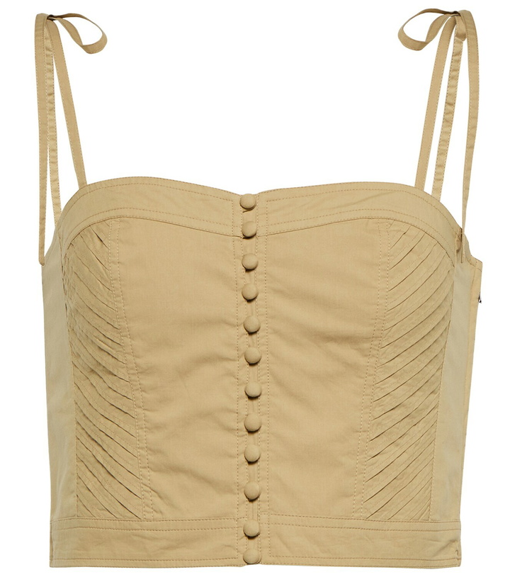 Photo: Ulla Johnson Quinn cotton bustier top