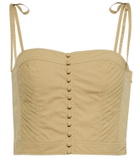 Ulla Johnson Quinn cotton bustier top