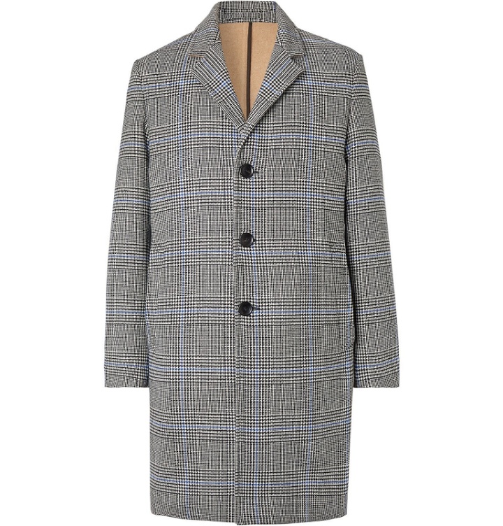Photo: Mr P. - Prince of Wales Checked Wool-Blend Overcoat - Gray