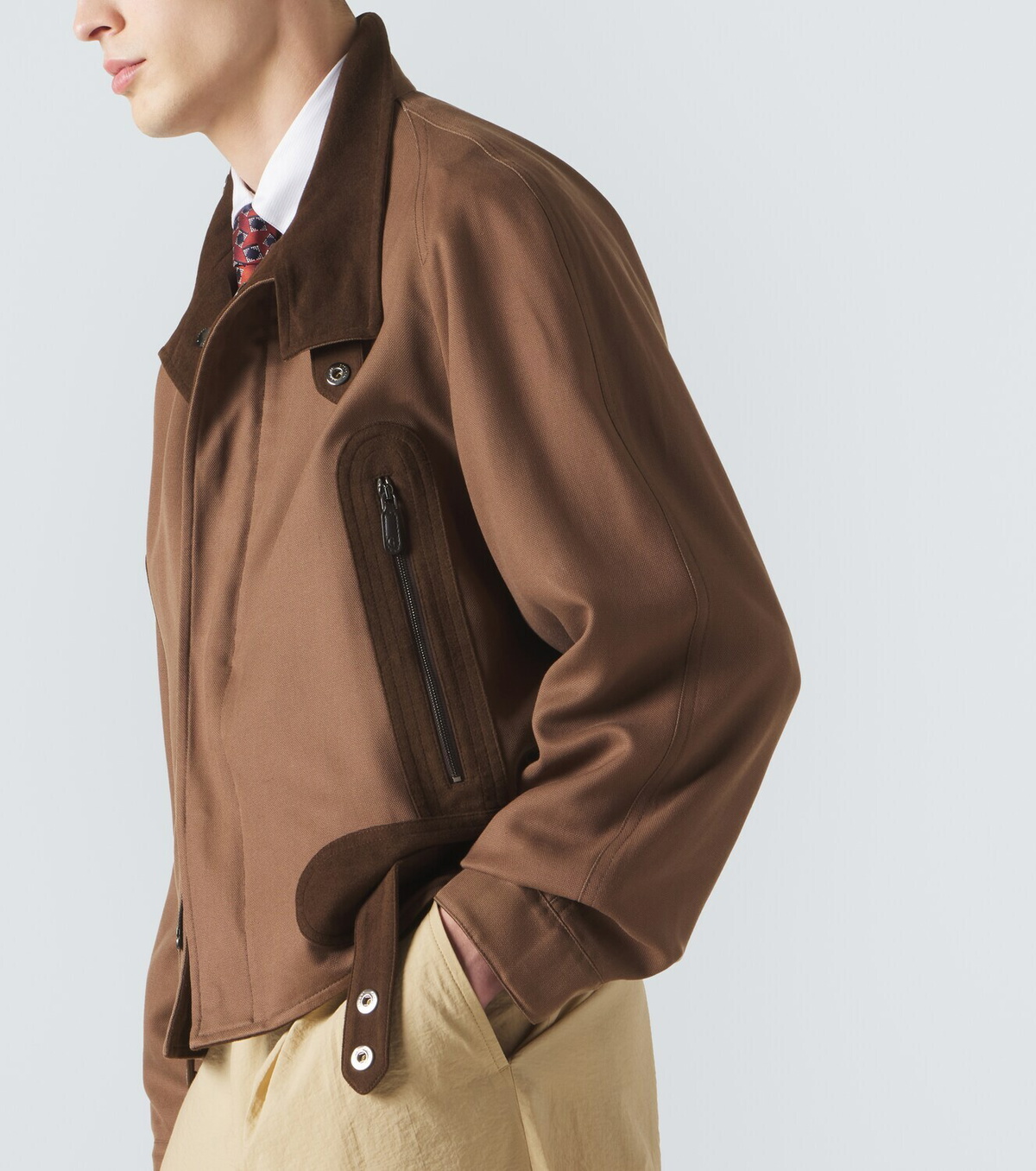 Giorgio Armani Silk bomber jacket