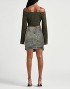 Martine Rose Womens Mini skirt in Blue