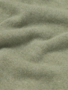 Mr P. - Colour-Block Merino Wool Polo Shirt - Green