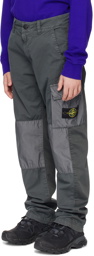Stone Island Junior Kids Gray 30510 Cargo Pants