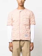 Moncler Genius X Salehe Bembury Pink Quilted Shirt Jacket