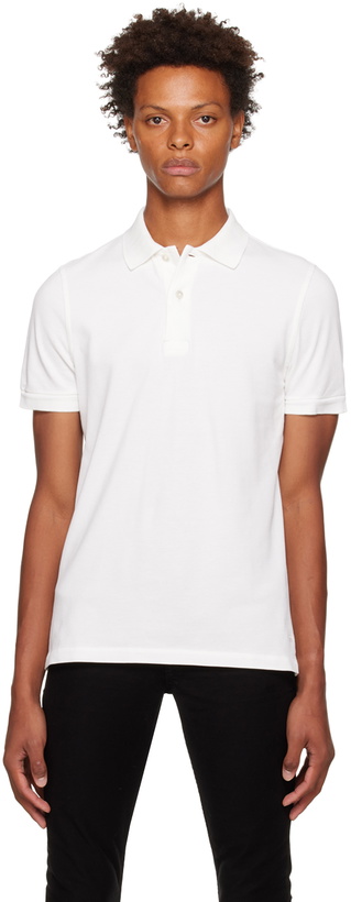 Photo: TOM FORD Off-White Tennis Polo
