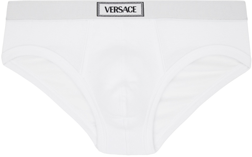 Versace Underwear Black Greca Border Swim Briefs Versace Underwear
