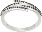 Stolen Girlfriends Club SSENSE Exclusive Silver Dusted Bolt Ring
