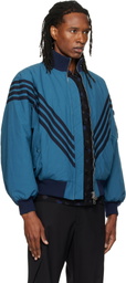 Stefan Cooke Blue Chevron Tanker Jacket