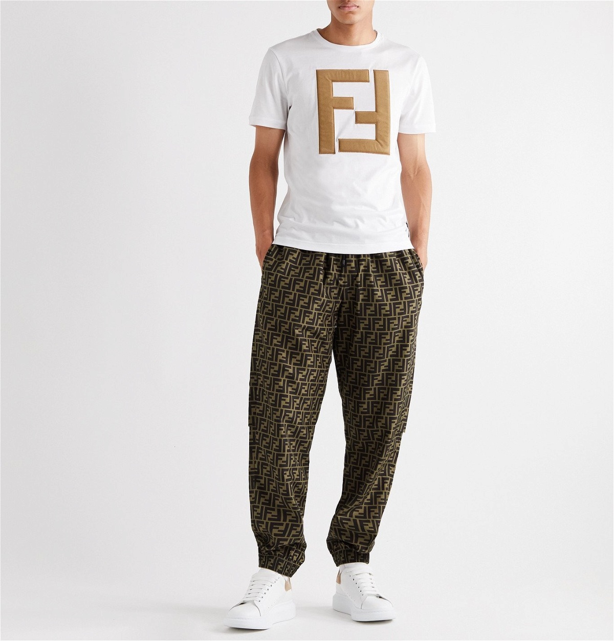 Fendi Black Sweatpants For Kids With Logo In Blue | ModeSens