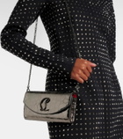 Christian Louboutin Loubi54 metallic leather wallet on chain