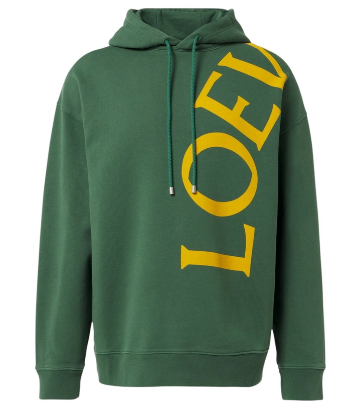 Photo: Loewe Logo cotton fleece hoodie