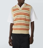 Bode Fauna alpaca jacquard sweater vest