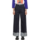 JW Anderson Indigo Turn Up Cuffs Jeans