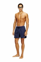 Diesel Mid-length swim shorts with logo print - Swim shorts Mens in Blue