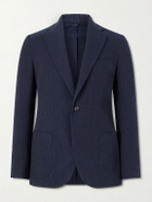 De Petrillo - Cotton-Seersucker Suit Jacket - Blue