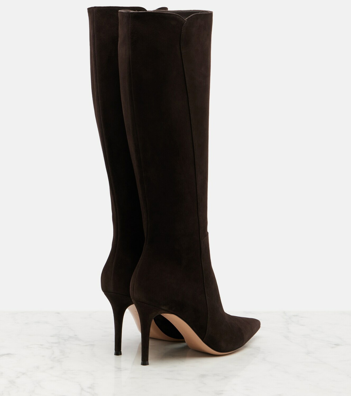 Gianvito Rossi Suede knee-high boots