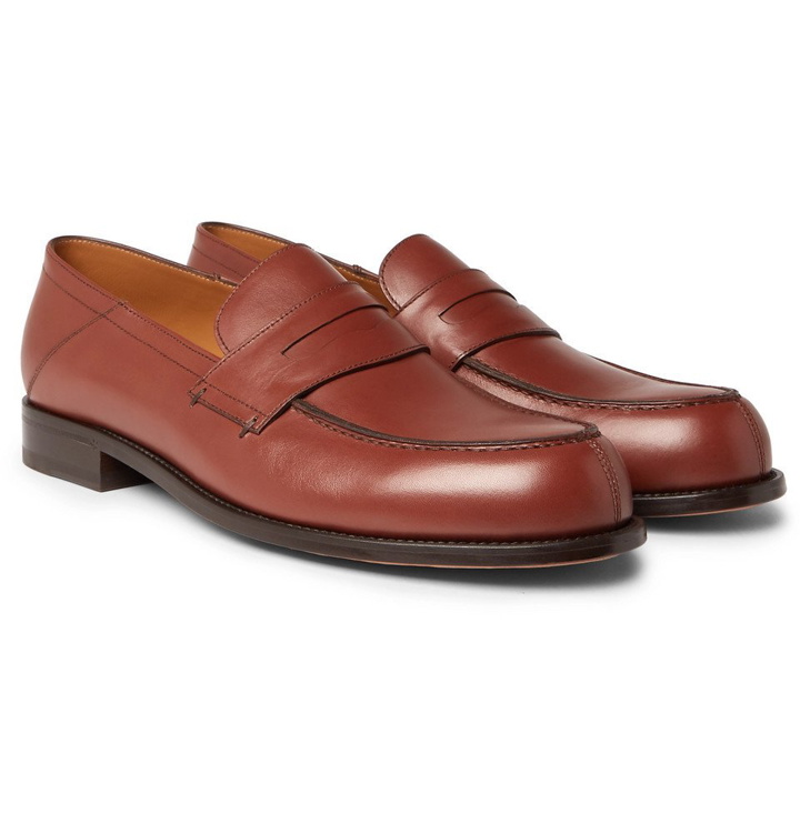 Photo: Mr P. - Dennis Collapsible-Heel Leather Loafers - Brown