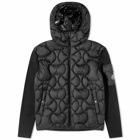 Moncler Men's Quilted Knit Jacket in Black