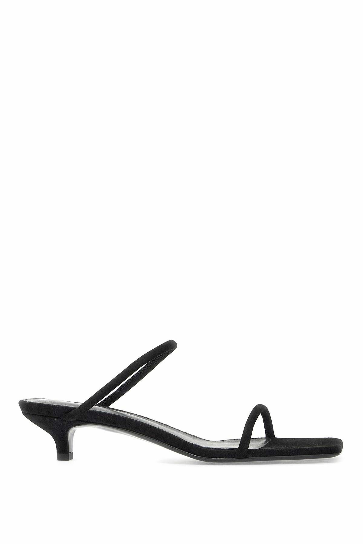 TOTEME minimalist suede leather sandals Black Toteme