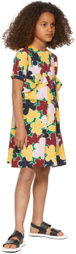Marni Kids Black Strap Flower Sandals
