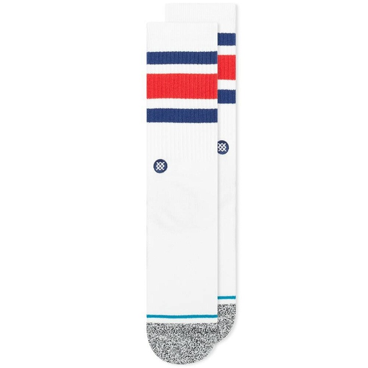 Photo: Stance Boyd Sock in White/Red/Blue