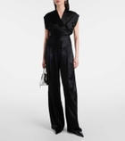 The Sei High-rise silk wide-leg pants