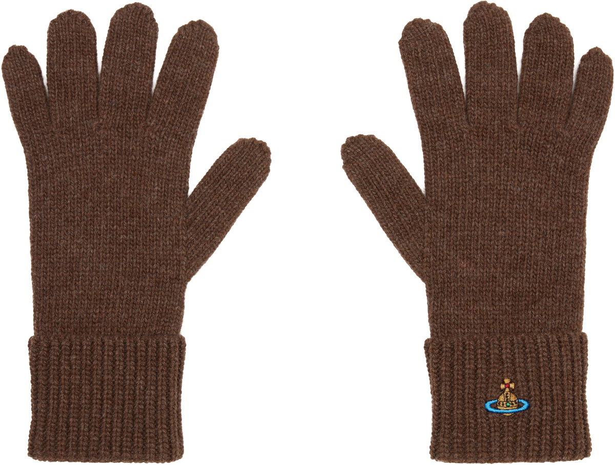 Vivienne Westwood Black Orb Classic Gloves Vivienne Westwood