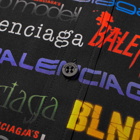 Balenciaga All Over Multi Logo Print Vacation Shirt