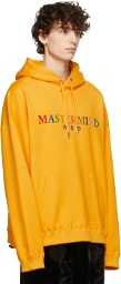 mastermind WORLD Yellow Embroidered Logo Hoodie