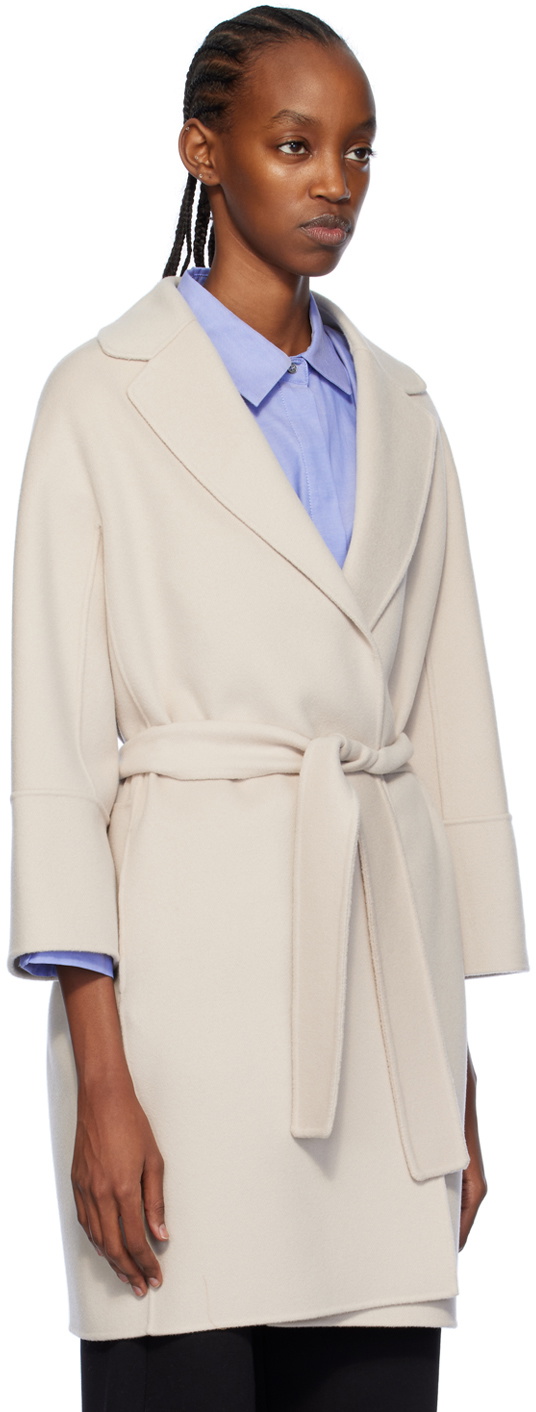 N*A様 Max Mara Beige Long Coat Max Mara Beige Virgin Wool Wrap Coat | Harrods US