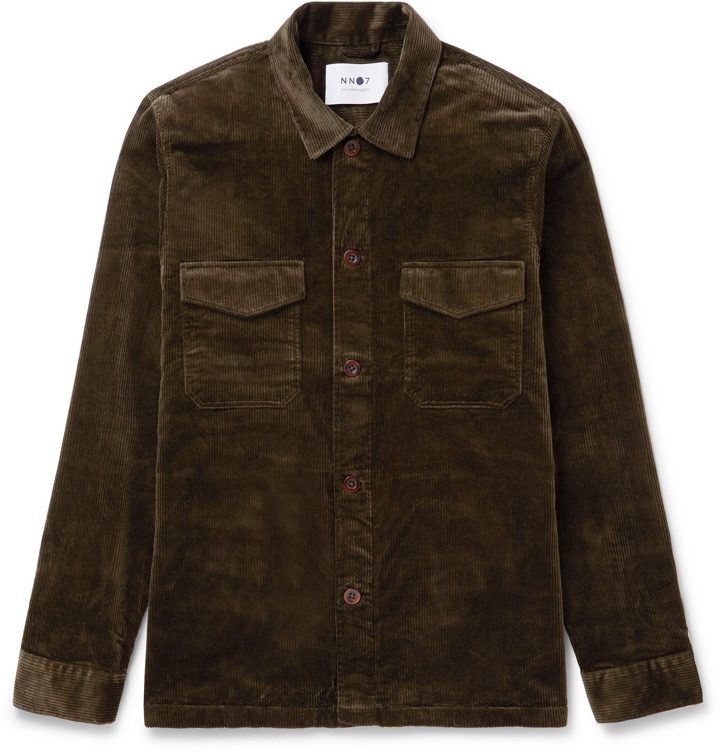 Photo: NN07 - Bernard Stretch-Cotton Corduroy Overshirt - Green