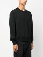 ACNE STUDIOS - Logo Cotton Crewneck Sweatshirt