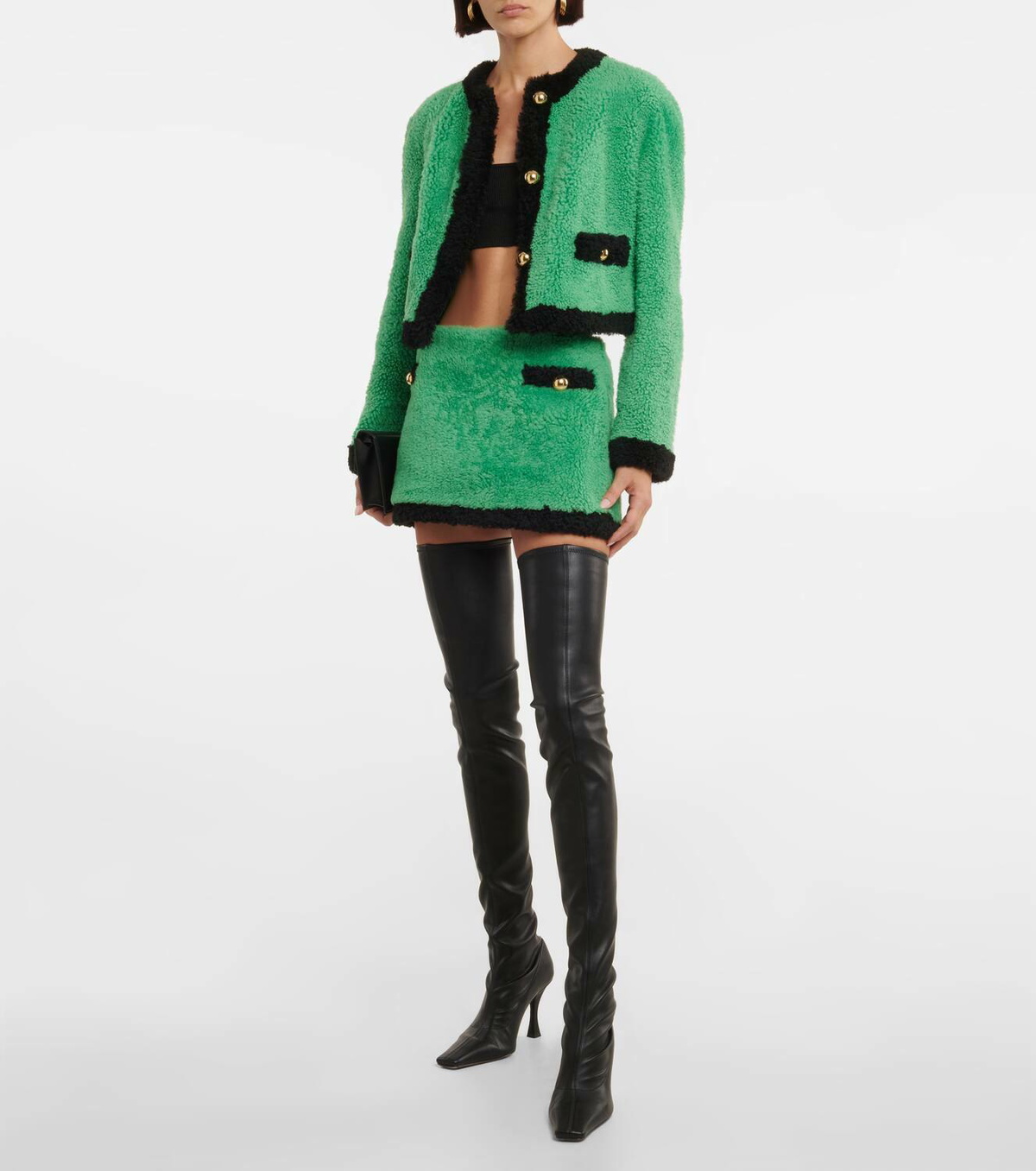 Blancha Shearling miniskirt