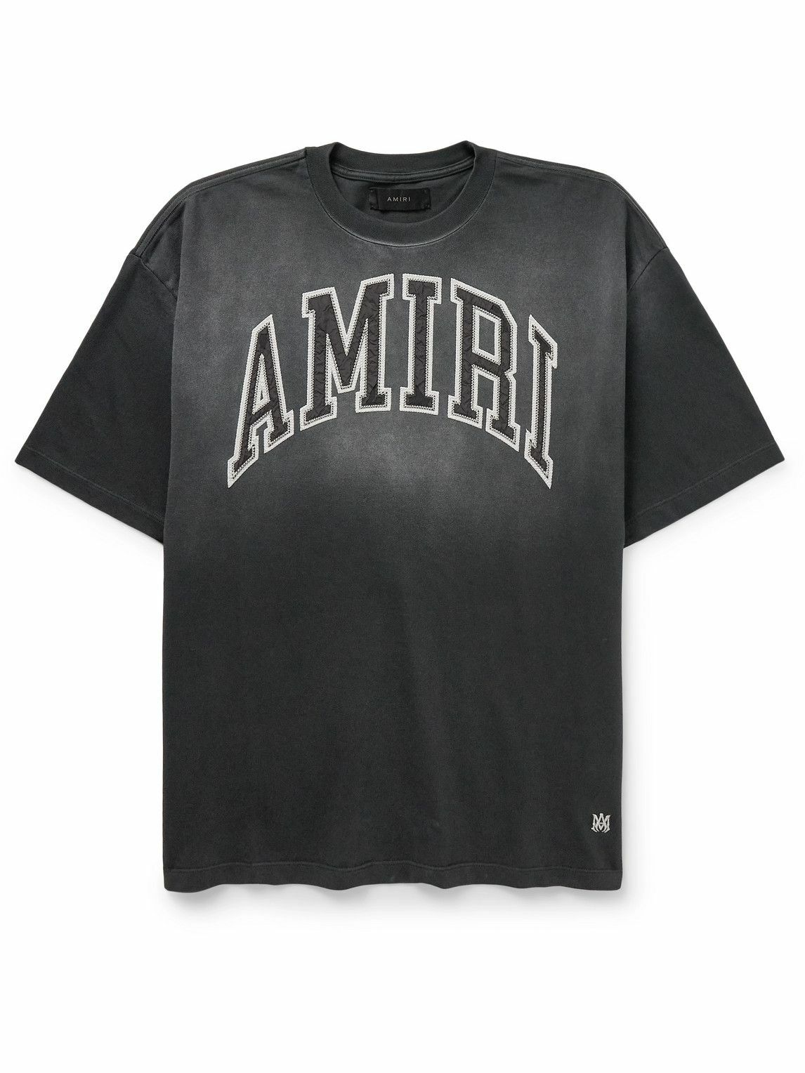 AMIRI - Logo-Appliquéd Cotton-Jersey T-Shirt - Black Amiri
