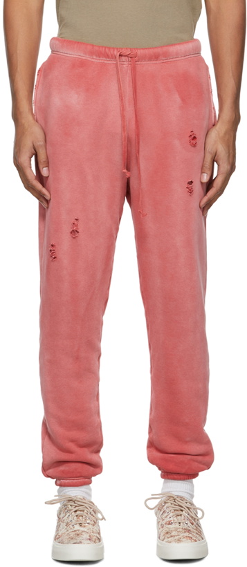 Photo: John Elliott Red Sundrenched Thermal Lined Folsom Lounge Pants