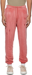 John Elliott Red Sundrenched Thermal Lined Folsom Lounge Pants