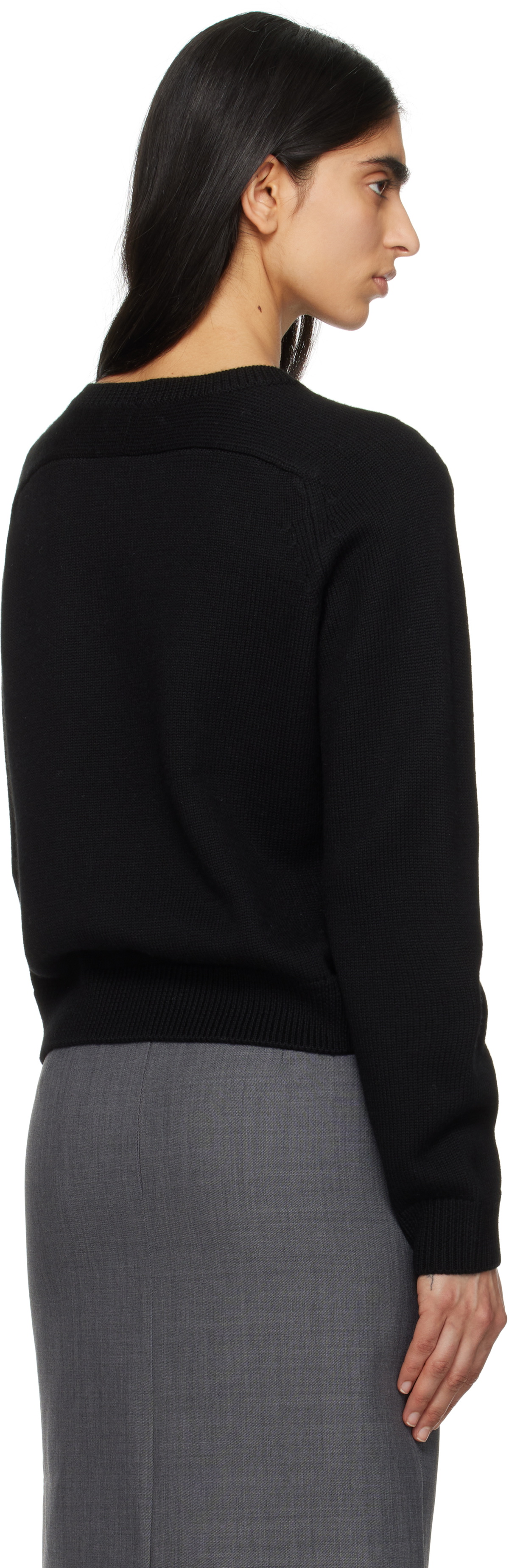 Marc Jacobs Black Gem Knit Logo Sweater