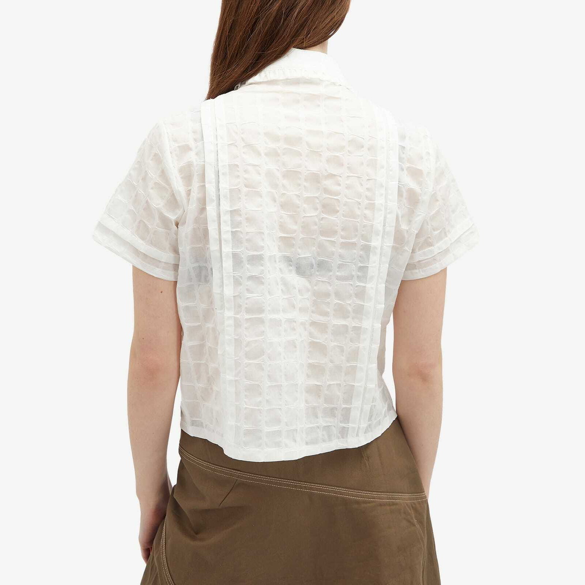 Brain Dead Women's Mercado Square Shirt in White