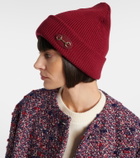 Gucci Horsebit ribbed-knit wool beanie