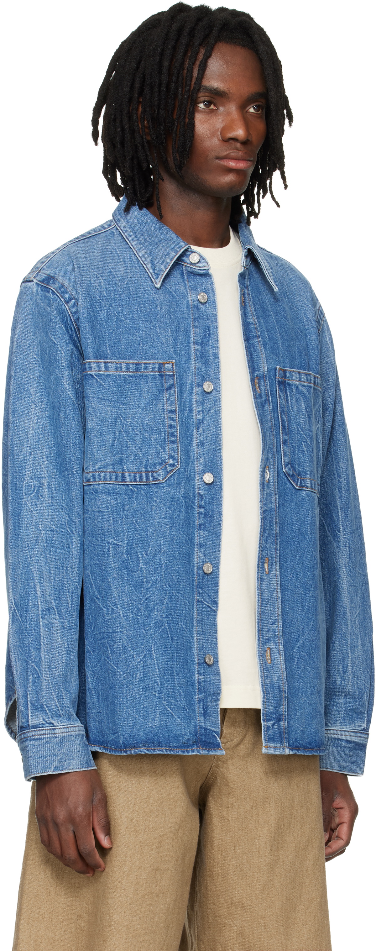 AGOLDE Blue Craven Denim Shirt