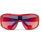 Moncler - Acetate Ski Sunglasses - Men - Red