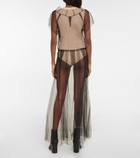 Maison Margiela - Mesh maxi dress