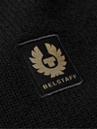 Belstaff - Watch Slim-Fit Logo-Appliquéd Ribbed Wool Rollneck Sweater - Black