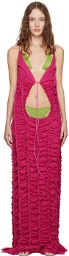 Ester Manas Pink Peephole Maxi Dress