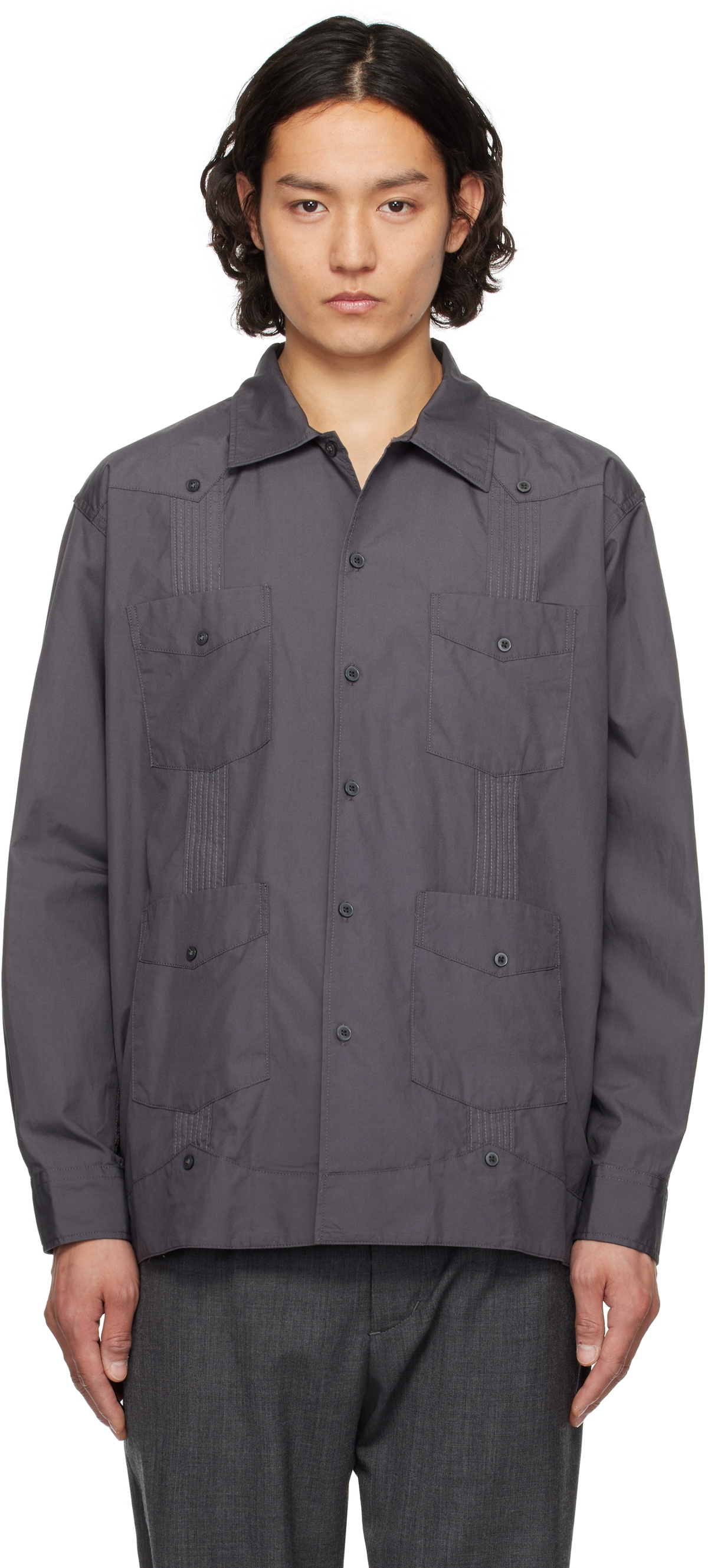 エンジニアドガーメンツ 25SS Guayabera Shirt Mサイズ エンジニアドガーメンツ 25SS Guayabera Shirt Mサイズ - メルカリ