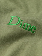 DIME - Logo-Embroidered Cotton-Jersey T-Shirt - Green